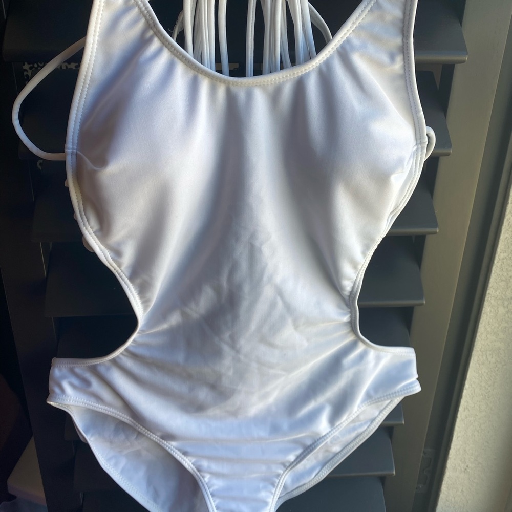 NEVER WORN white swimsuit